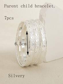 7 chiếc vòng tay đính kim cương xếp chồng phong cách hoàng gia cổ điển dành cho trẻ em từ 3-9 tuổi - Một cỡ - Xem 29
