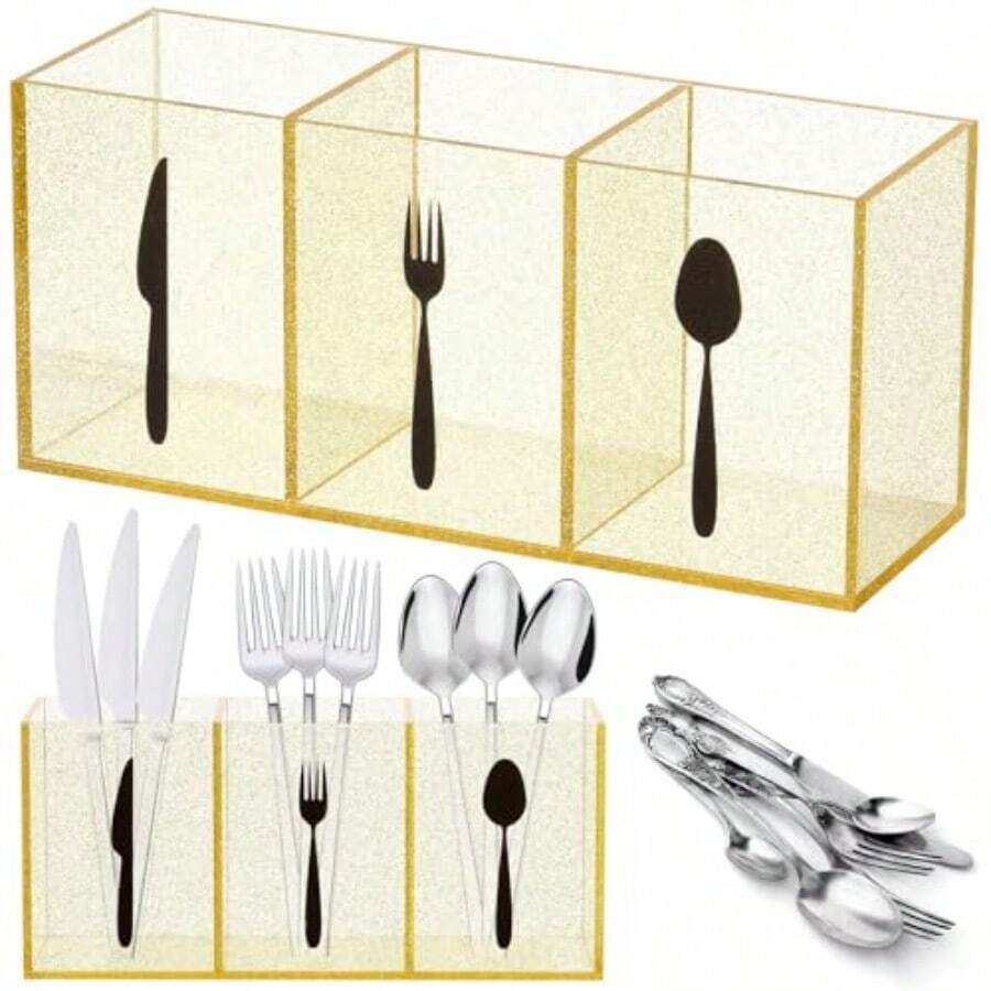 Flatware Storage - Rose Gold - View 1
