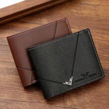 1-3pcs Luxury Business PU Short Wallet, Large Capacity Multi-Card Slots + Coin Pouch, Men's Portable Card Holder + Photo Sleeve, Ultra-Thin Minimalist Bifold Design, Credit Card/ID Layered Storage, "Father's Day Gift Choice", Fashion Matte Finish Soft Wallet, Ideal Gift For Men's Birthday Or Partner, Style For Young Men And Women - Multicolor - View 1