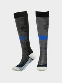 6/1 Pair Unisex Lightweight Compression Socks, Suitable For Running, Cycling, Hiking, And Long-Standing Occupations - Multicolor - View 11