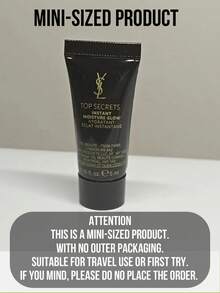 YSL Makeup Base, ukuran penuh 40ml, sampel 5ml, tekstur gel, langsung mencerahkan dan menghidrasi, efek pelembap tahan lama, cocok untuk kulit kering dan kusam, alas makeup yang penting. - Primer Satin Sutra Hitam YSL - View 6