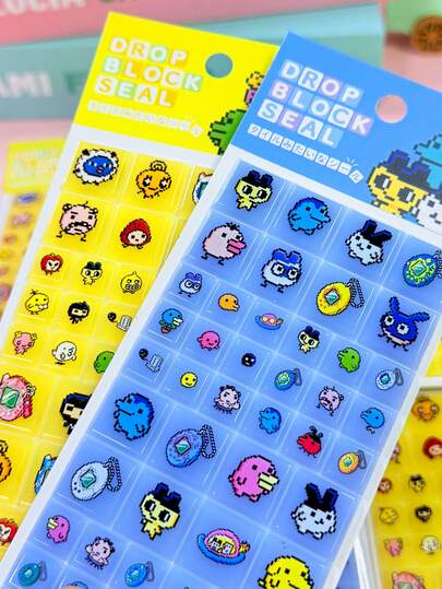 Hình dán gạch men Toma Geshi, Hình dán hoạt hình dễ thương, Hình dán trẻ em, Hình dán 3D nổi, Hình dán hoạt hình dễ thương trang trí sổ tay, Hình dán pha lê trẻ em, Hình dán sáng tạo - Guka, Con dấu, Hình dán kẹo nhỏ giọt, Sách hình dán, Hình dán ốp điện thoại, Con dấu kẹo nhỏ giọt, Hình dán móc khóa, Hình dán kẹo nhỏ giọt