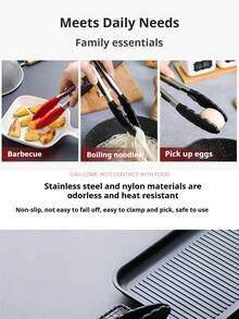 耐高温尼龙食品夹、意大利面夹、不锈钢食品夹、面包夹、烧烤夹、耐热烧烤夹、厨房用品 - 查看 2