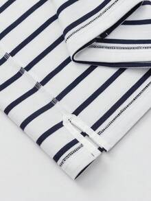 Balabala 儿童Polo衫，柔软透气，时尚休闲学院风夏季上衣，2026款 - 藍白色調 - 查看 5