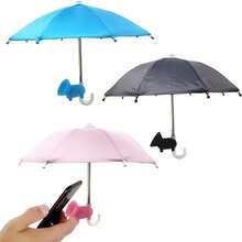 3pcs/Set Mobile Phone Sun Shade Umbrella With Suction Cup Holder, Outdoor Daily Use Mobile Phone Sun Shade Umbrella Stand - Multicolor - View 8