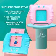 ELE-GATE Juguetes Educativos De Tarjetas En Inglés Con 112 Palabras - Rosa - Ver 4