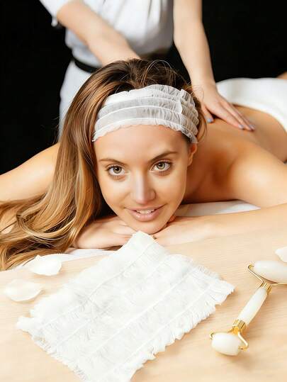 100pcs/Pack Women's Disposable Elastic Hair Bands, Convenient One-Time-Use Hair Ties For Makeup, Beauty, Spa, Washing Face (Individually Packaged)