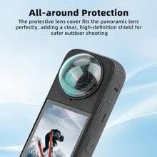 适用于 Insta360 X4 的镜头保护罩,塑料材质,完美适用于户外运动、假日旅行和节日聚会,采用优质光学 PC 材料,相机镜头配件 | 镜头保护 | 安装便捷 | 便携轻巧 | X4 用户的理想礼物 - 查看 5
