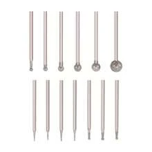 13 Pcs Ball Shape Burr Mounted Grinding Burs Stone Carving Set With 3/32 Inch Mandrel For Rotary Tools - Multicolor - View 10