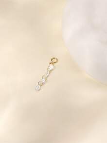 1 chiếc khuyên tai tua rua đơn hàng mạ vàng bạc 925 cao cấp, ít gây dị ứng, thích hợp cho nữ và bé gái đeo hàng ngày, quà tặng Ngày của Mẹ, quà cưới. - Bạc - Xem 1