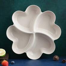 1pc Unstoppable Heart-Shaped Party Snack Service Tray, Appetizer Plate, Snack Bowl, Multi-Stage Snack Bowl Tray, Nut, Candy, Fruit Container, Reusable Plastic Snack Tray With 4 Compartments For Home And Restaurant,Kitchen,Christmas Gift Back To School - View 10