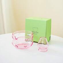 Bộ 2/5 món dụng cụ đánh trà Matcha hình bướm bằng thủy tinh - Bát trà Matcha kiểu Nhật, dụng cụ đánh trà Matcha bằng tre, rây lọc trà, thìa, lưới lọc, giá đỡ dụng cụ đánh trà, bộ dụng cụ hoàn hảo cho người mới bắt đầu thưởng thức trà Matcha. - Nhiều màu - Xem 12