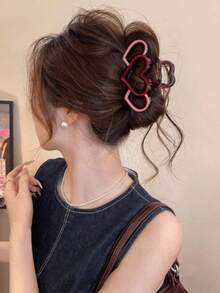 1 chiếc kẹp tóc hình trái tim dành cho nữ - Nhiều màu - Xem 4