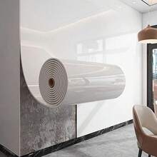 1 Rolle 60cm x 300cm 3D geprägtes Marmor Selbstklebende Tapete, abnehmbare wasserfeste Vinyl Wandaufkleber für Küche, Badezimmer, Wohnzimmer - Strahlendes Porzellanweiß - Übersicht 10