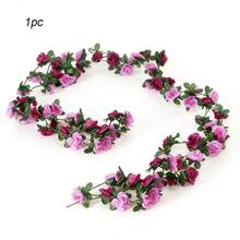 Dây hoa hồng nhân tạo (1/3/5 bông), thích hợp trang trí tiệc cưới, phòng ngủ, phòng khách, phòng tắm, treo tường, sân vườn, trường học, tiệc sinh nhật, ngày lễ tình nhân, Giáng sinh, năm mới. - Nhiều màu - Xem 8