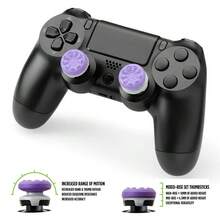 2pcs Silicone Thumb Grip For P5/ P4, For P5 Joystick Booster Caps , Game Controller Accessories,Rocker Cap Pair Supports P4/P5 Game Controllers,High-Rise Performance Analog Stick For P4 ,P5 Controller - Purple - View 5