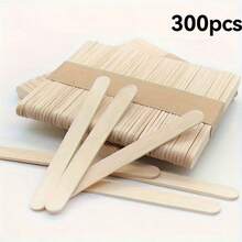 300根冰棍棒 天然木棒 冰棒DIY工艺品 冰棒工艺棒 冰棍棒 长款 高品质天然木 DIY工艺品 蜡 户外厨房用具 - 彩色 - 查看 15