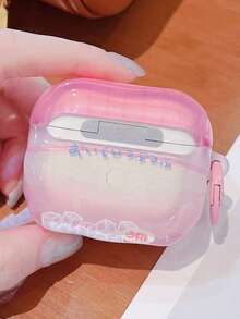 Koreanskt rosa 3D-persika hörlursfodral kompatibelt med 4:e generationen, Pro 2:a generationens skyddsfodral, nytt 3:e generationens Apple hörlursskyddsfodral, Pro hörlursfodral, söt och trendig fallsäkra hörlursask (hörlurar ingår ej) - Rosa - Visa 5