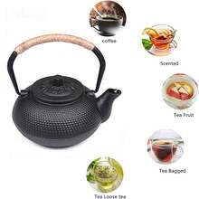 Gr8 Home 5in1 Cast Iron Teapot Set Japanese Tetsubin 800ml Kettle Cups Tea Set - Black - View 7