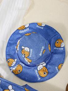 Bộ áo liền quần họa tiết hoạt hình cho bé trai Summer Infant, áo liền thân thoải mái cho kỳ nghỉ kèm mũ. - Xanh đậm - Xem 6