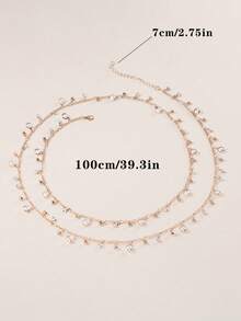 1条珍珠项链，手工流苏项链配饰 - 一條項鍊 - 查看 3