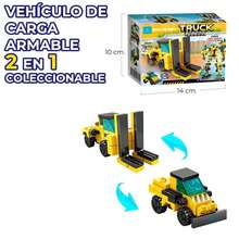 Juguete de Bloques Vehiculo de Carga Armable 2 en 1 49pzs - Multicolor - Ver 2