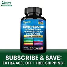 Miriyalyad Zoyava Corti-Soothe Supplement, All-In-One Cortisol Supplement With Magnesium, Ashwagandha, L-Theanine & 10+ Extra Strength Ingredients, 60 Capsules, MADE IN USA - 2PCS - 查看 2