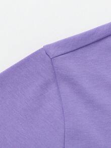 Balabala Camiseta deportiva de secado rápido, transpirable y ligera para niños, ideal para verano y actividades al aire libre 2026 - violeta - Ver 3