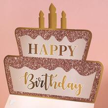 Pink & Gold Cake Folding Paper Money Card, Birthday Party Surprise Gift Card - View 4
