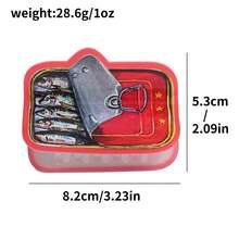 1PC A Fun Hair Claw Shaped Like A Sardine Can, A Hair Accessory Full Of Vintage And Creative Vibes,Travel,Birthday - Multicolor - View 11