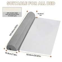 Agislone Portable Inflatable Bed Rail For Toddlers 6 Months To 5 Years, Travel-Friendly Fall Protection Bed Border For Cots Parents' Beds - GRAY - 查看 2