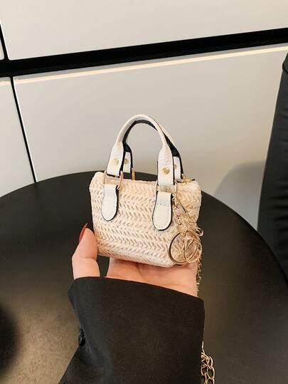 Bolso de paja de nueva llegada 2026, bolso de tote único, bolso de hombro para mujer, bolso cruzado