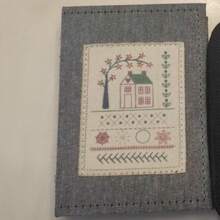 DIY Linen Stitch Book Embroidery Sampler Guide – Needlecraft Lover Gift - Sewing Book Type B (soft Book On the Right 22*15) - View 2