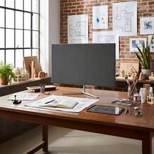 1 X Monitor Dust Cover, Screen Protector; A Modern, Minimalist-Style Screen Protector That Protects Against Dust, Light, UV Rays And Ageing, Specifically Designed To Prevent Dust Build-Up On Desktop Computer Monitors. - Multicolor - View 3