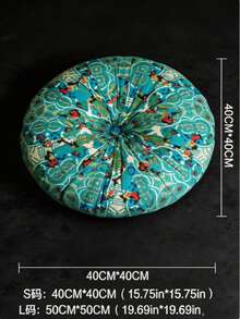 Chair Cushion  Room Deocr Meditation Cushion - Comfortable Floor Pillow - Traditional  Meditation Pillow  - Large Floor Cushion Seating For Adults - Premium Yoga Buckwheat Bolster - 1Pc綠色 - 查看 3