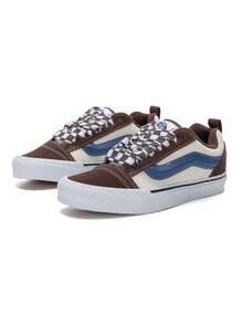 Vans Men's And Women's Shoes, Knu Skool Low-Top Sneakers, Retro Casual Shoes, Loafers, Chunky Shoes VN0009QCDMV - Brown - View 3