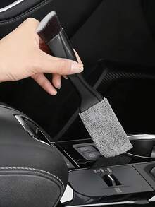 Car Interior Detail Cleaning Brush - Soft Bristle Cleaning Tool, Suitable For Dashboard, Vents And Crevices - No Battery Required, Plastic Duster Brush For Car Detail And Interior Cleaning | Stylish Handle Brush | Plastic Bristles, Christmas Gift - Multicolor - View 5