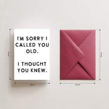 1pc Birthday Greeting Card About Friends Getting Older, Suitable For Sending To Partner, Friends, Colleagues, With Envelope - Greeting Cards That Tease Your Age - View 8