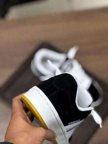 Women's/Men's Traditional Flat Sole Basic Athletic Street Shoes - 黑色 - 查看 7