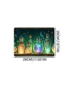 魔法学院药剂师骷髅鼠标垫，缝制防滑橡胶办公电脑鼠标垫，适用于台式机、笔记本电脑、无线鼠标桌垫 - 查看 18