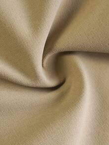 Chân váy midi dáng suông màu be dành cho nữ, chân váy công sở xếp ly cạp cao có túi, chân váy bút chì thanh lịch cho văn phòng. - Màu Khaki - Xem 4