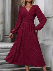Vestido de mujer para exteriores - Burdeos - Ver 4