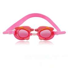 1副儿童卡通动物游泳镜，硅胶防雾防水泳镜 - 藍色 - 查看 6