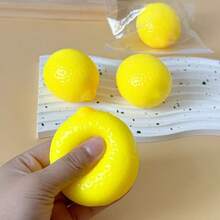 创意减压水果挤压柠檬慢回弹软胶玩具 - 生日礼物 - 节日礼物 - 彩色 - 查看 4