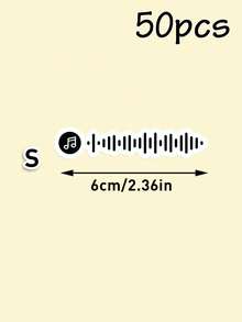 Custom Music Code Stickers, Personalized Soundwave Guitar Decals, Customized Song Wave Stickers, Customizable Music Note Decor Stickers, Ideal Mother'S Day & Musician Gift, Thoughtful Present For Family & Friends, Unique Decor For Guitars, Laptops & Journals, Memorable Custom Audio Keepsake - Style a - View 15