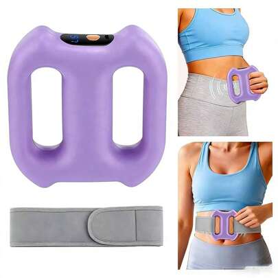Vòng massage cổ mini, 5 tốc độ & 3 chế độ rung, pin sạc 1200mAh, máy massage cầm tay không dây giúp đốt cháy mỡ thừa và cơ bắp, massage toàn thân, lưng & eo, điện áp thấp, thích hợp cho tập luyện thể dục, du lịch, là món quà massage lý tưởng.