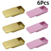 2/6pcs, Size: 2.36X1.34X0.43 Inches, Sliding Lid Metal Tin Box, Metal Box With Lid Small Item Storage Box, Such As Earrings, Jewelry Crafts, Etc. - Multicolor - View 21