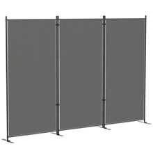 Outsunny Room Dividers - Dark Grey - View 11