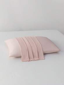 1/2 buah Sarung Bantal Warna Pink Polos yang Sejuk (Tanpa Isian), Terbuat dari Serat Poliester, Nyaman dan Bernapas, Cocok untuk Musim Panas, Digunakan di Kamar Tidur, Wajib Dimiliki untuk Kamar Tidur Musim Semi dan Musim Panas. - Berwarna merah muda - View 14