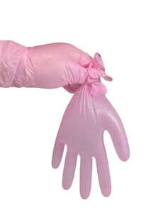 Pink Latex-Free Disposable Gloves, Suitable For Household Cleaning, Multi-Purpose Cleaning, Tattooing And Hair Dyeing, Available In Multiple Sizes - Pink - View 10